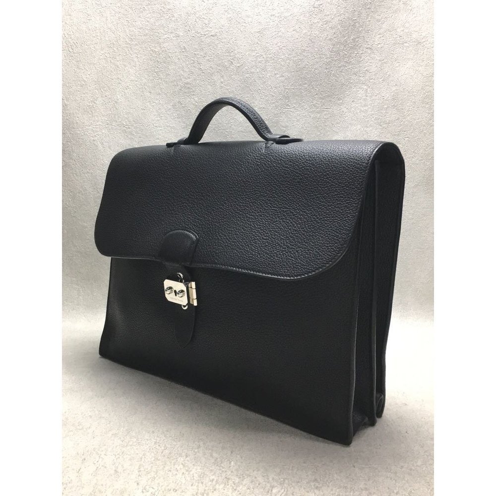 Hermes Sac Adepeche Togo Leather Briefcase Bag - Picture 2 of 8